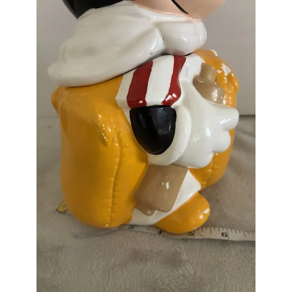 Vintage Cookie Jar Disney‎ Mickey Mouse Chef Flour Sack Hoan Ltd. Ceramic *flaws